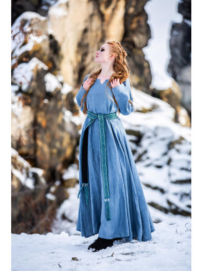 Trollfelsen Leonardo Carbone Leinen Kleid Anna Taubenblau _7_ Trollfelsen Leonardo Carbone Leinen Kleid Anna Taubenblau _7_